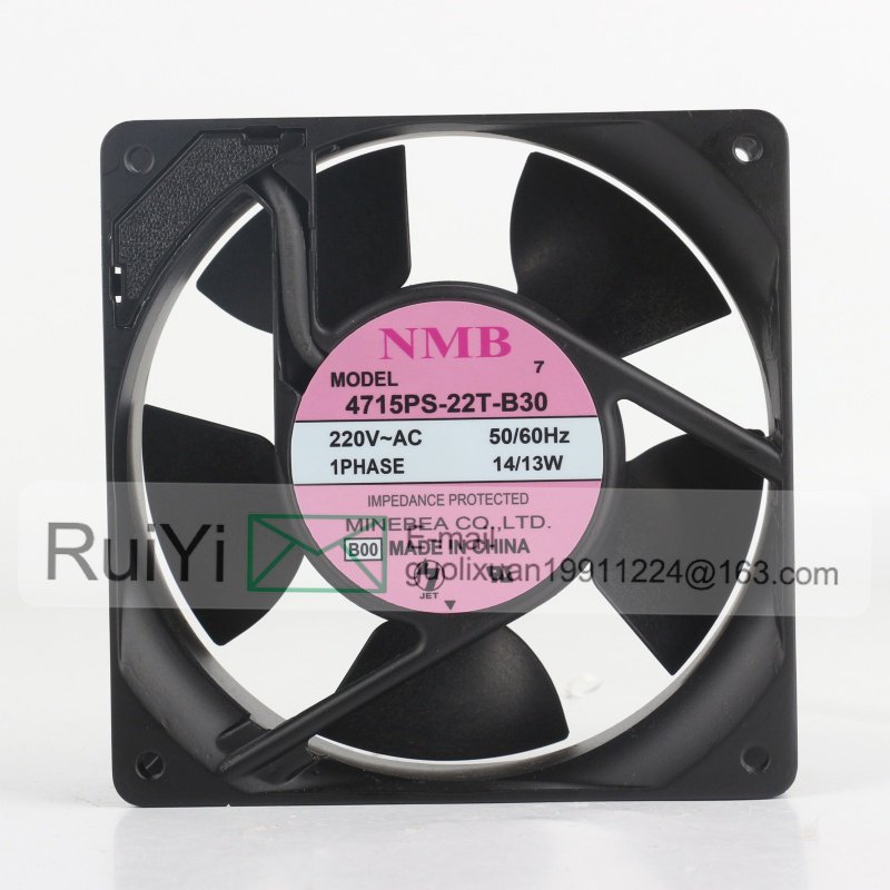 Original Japanese NMB MeibeA AC 220V 50/60Hz 14/13W 12CM 12038 119x119x38mm High Quality Electric Box 4715PS-22T-B30 Cooling Fan